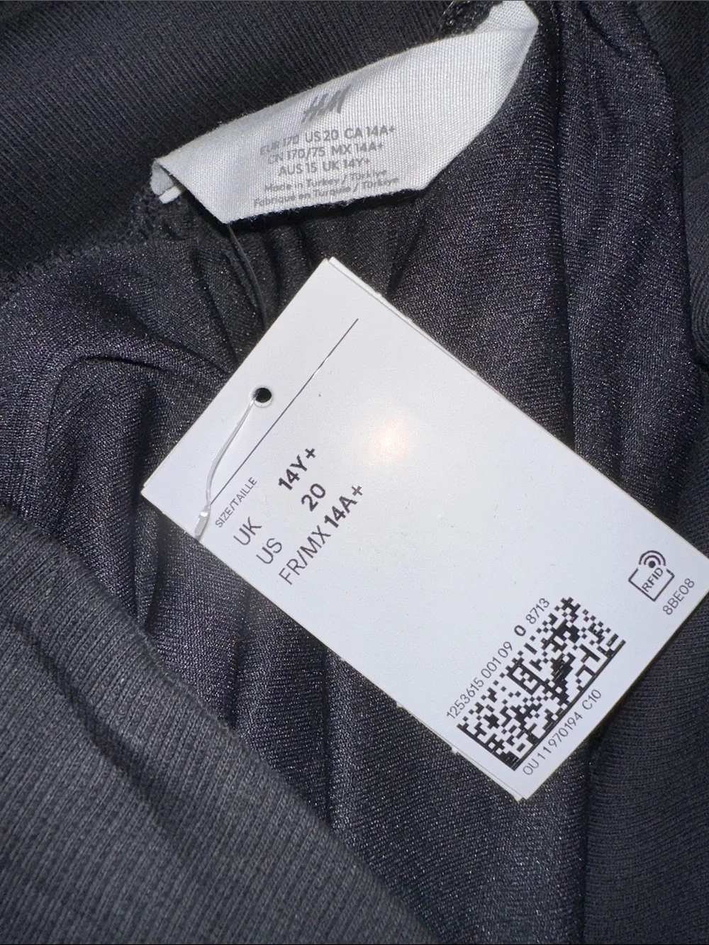 H&M Black Ribbed Jacket with Tag